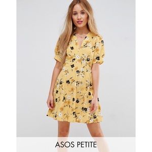 ASOS Petite Tea Dress in Ditsy Floral